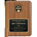 Walnut Plaque w/ CAM Sales Achievement Medallion (7"x8")